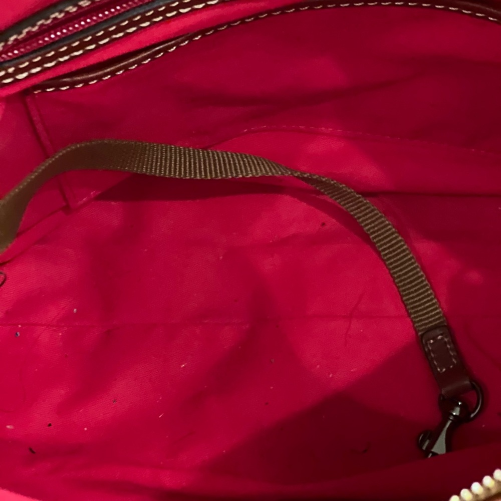 Dooney & Bourke Chocolate Brown Suede Hobo Bag - Picture 3 of 5